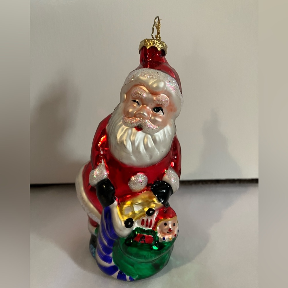 Vintage BK 1998 Santa Christmas Ornament